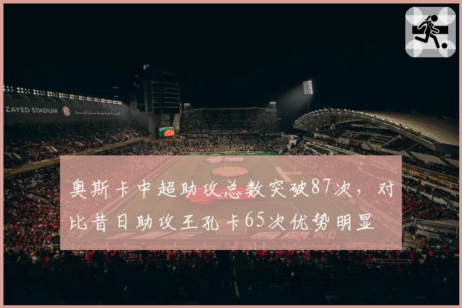 奥斯卡中超助攻总数突破87次，对比昔日助攻王孔卡65次优势明显