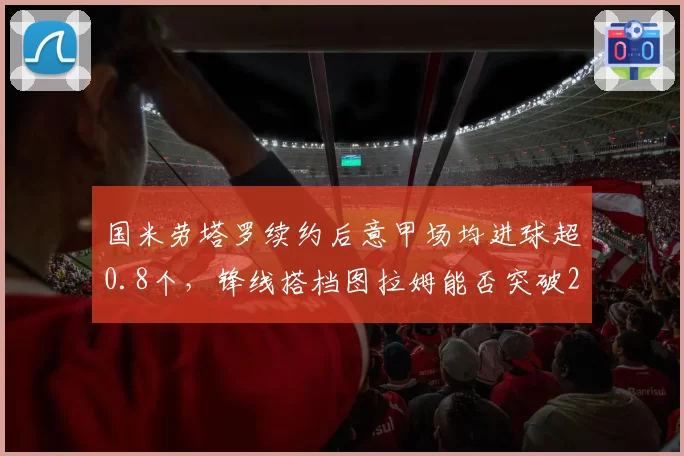 国米劳塔罗续约后意甲场均进球超0.8个，锋线搭档图拉姆能否突破20球？